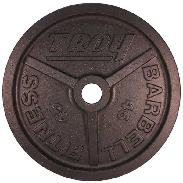 Troy Barbell Wide Flange Premium Grade Machined Olympic Plate 45LB