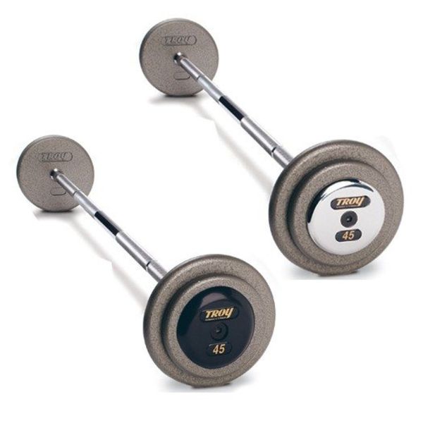 Troy Gray Pro Style Fixed Barbell Set For Sale — Select Fitness
