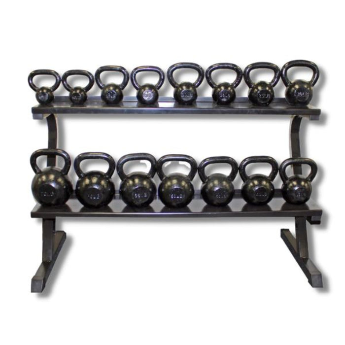 Troy VTX 2 Tier Horizontal Rack With Kettlebells