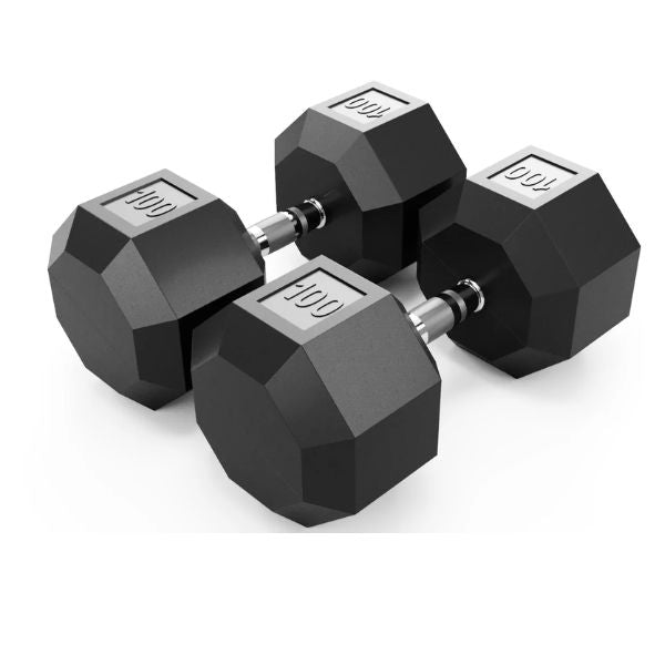 Troy VTX 8-Sided Rubber Dumbbells -SD-R