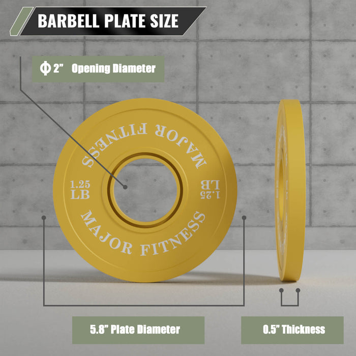 Weight Increment Plates By Major Fitness