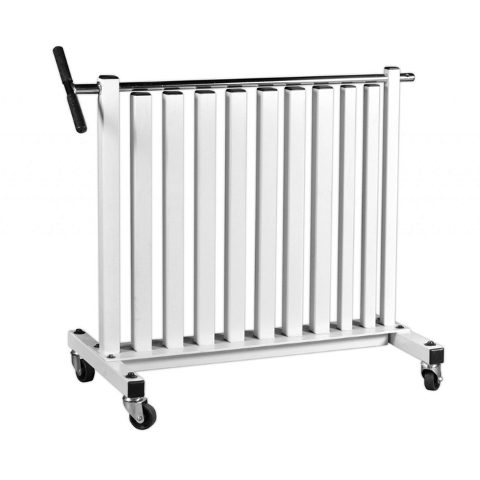York Vinyl Fitbell Rack w/ Security Bar