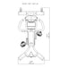 b4ub upright bike top view dimensions