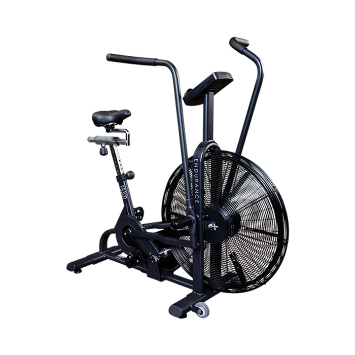 body solid endurance fb300 fan bike corner view