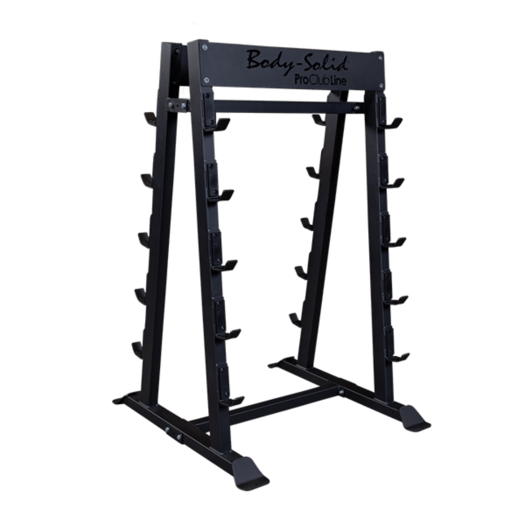 Body Solid Fixed Barbell, Fixed Curl Bar Rack - SBBR100