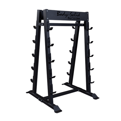 Body Solid Fixed Barbell, Fixed Curl Bar Rack - SBBR100