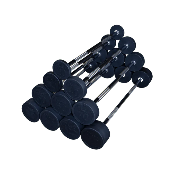 body solid fixed barbells 20-60 lbs set 5 pack