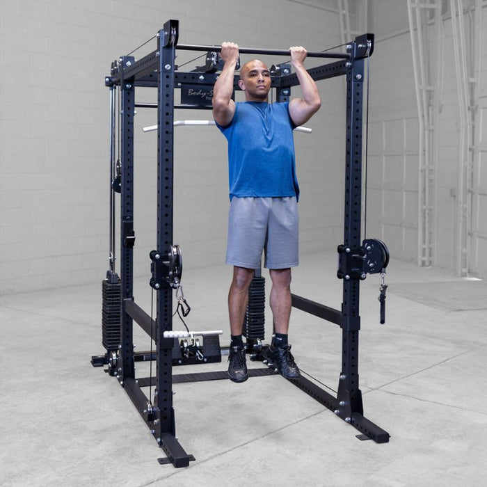 Body-Solid SPR1000 Power Rack with Functional Trainer Package