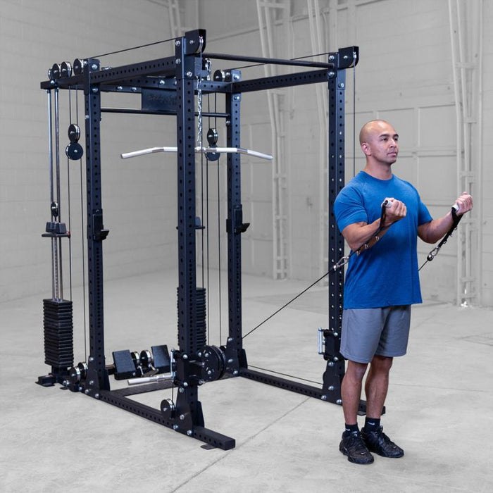 Body-Solid SPR1000 Power Rack with Functional Trainer Package