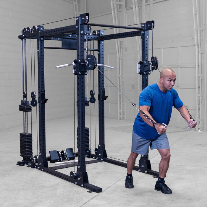 Body-Solid SPR1000 Power Rack with Functional Trainer Package