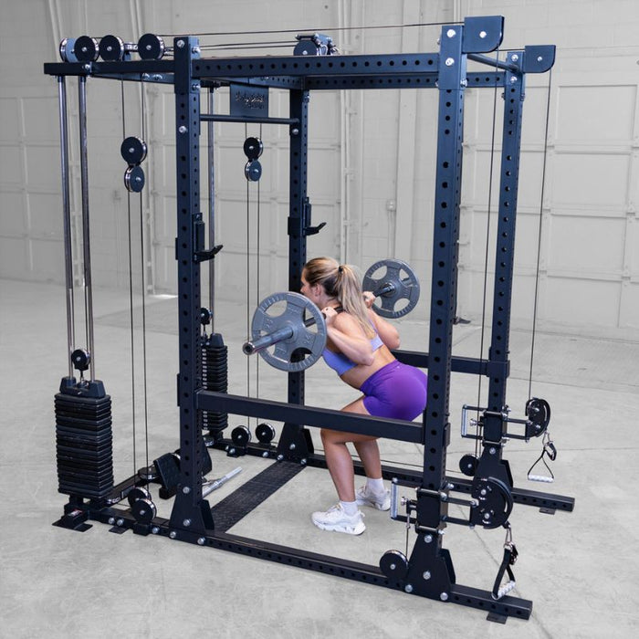 Body-Solid SPR1000 Power Rack with Functional Trainer Package