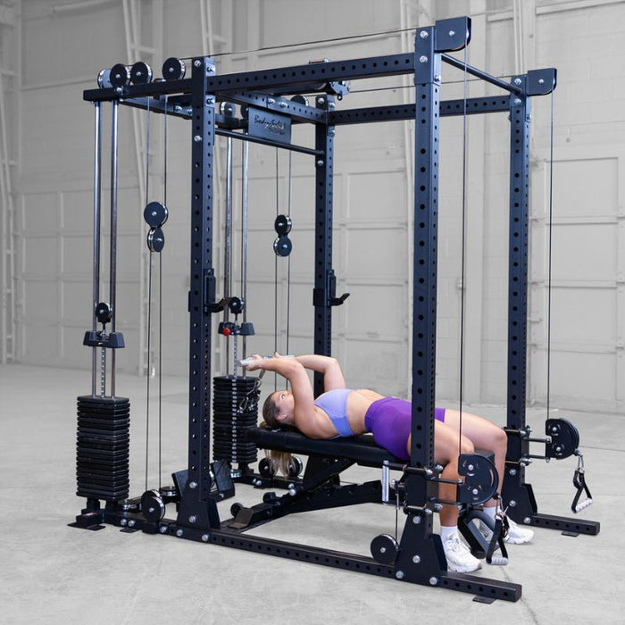 Body-Solid SPR1000 Power Rack with Functional Trainer Package