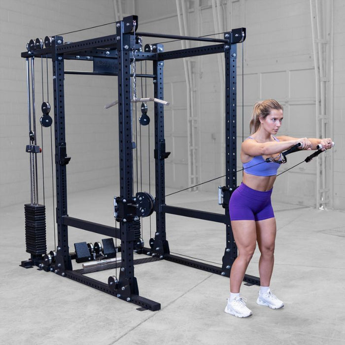 Body-Solid SPR1000 Power Rack with Functional Trainer Package