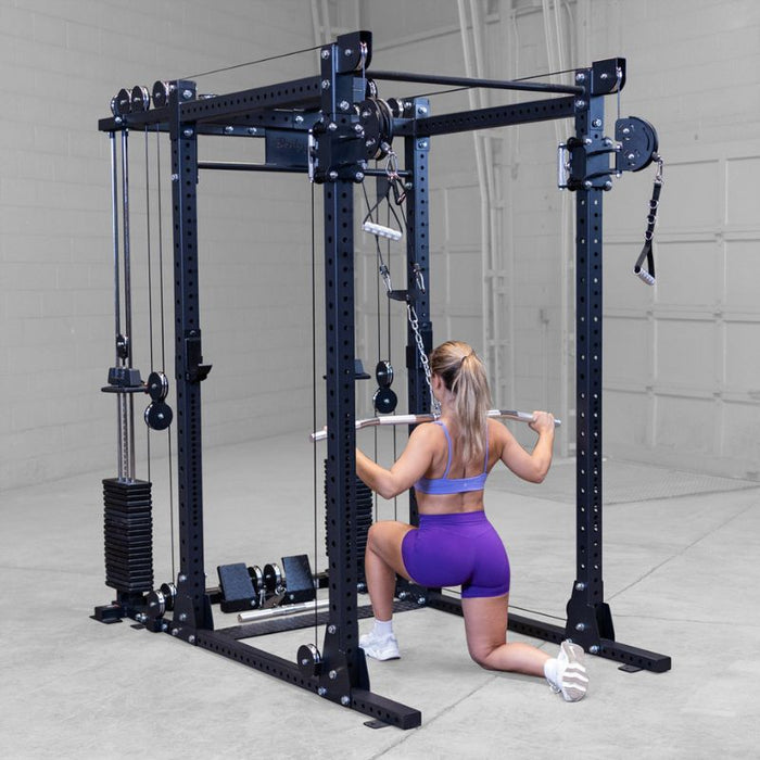 Body-Solid SPR1000 Power Rack with Functional Trainer Package