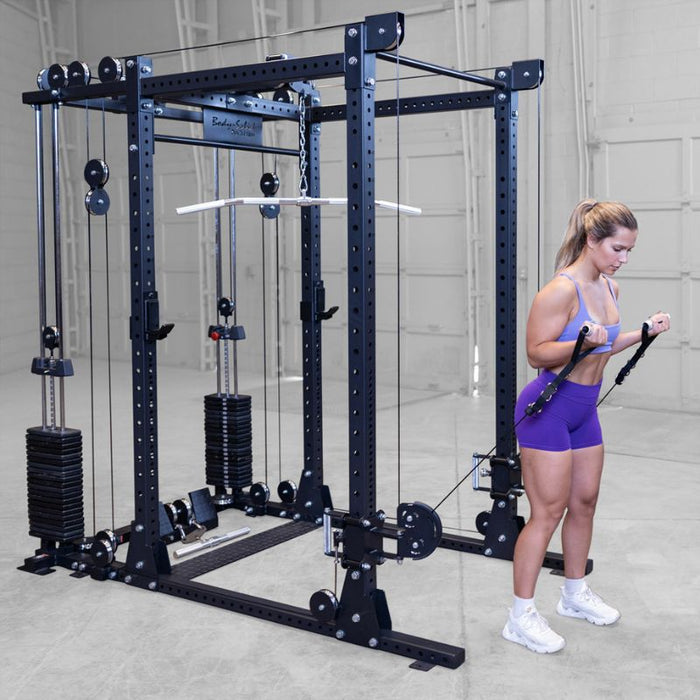 Body-Solid SPR1000 Power Rack with Functional Trainer Package