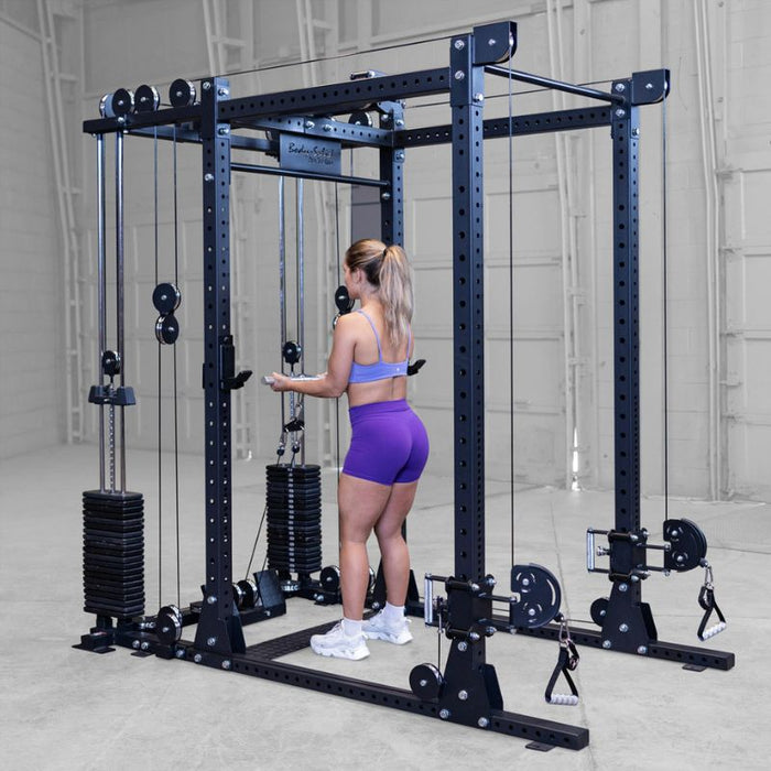 Body-Solid SPR1000 Power Rack with Functional Trainer Package