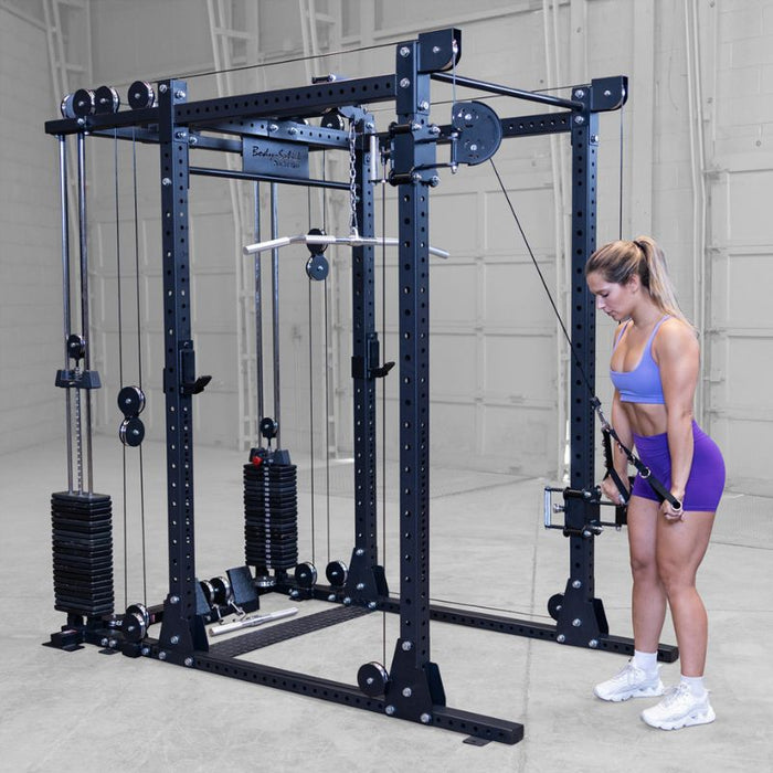 Body-Solid SPR1000 Power Rack with Functional Trainer Package