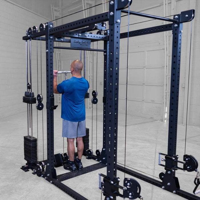 Body-Solid SPR1000 Power Rack with Functional Trainer Package