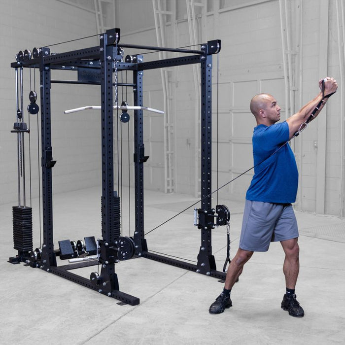 Body-Solid SPR1000 Power Rack with Functional Trainer Package