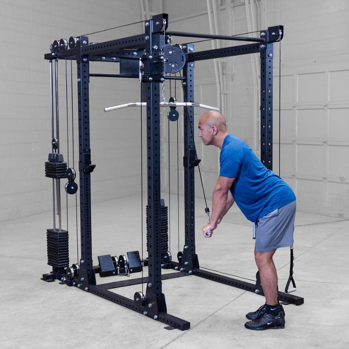 Body-Solid SPR1000 Power Rack with Functional Trainer Package