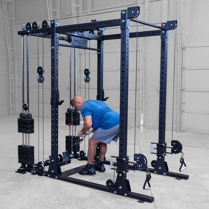 Body-Solid SPR1000 Power Rack with Functional Trainer Package