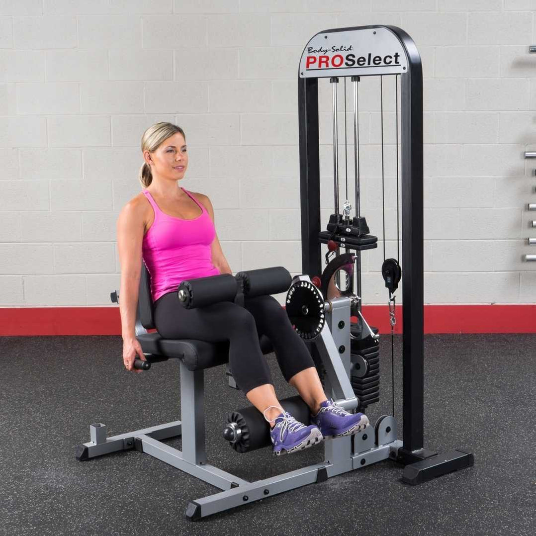 Body Solid GCEC-STK Pro Select Leg Extension Leg Curl Machine — Select ...
