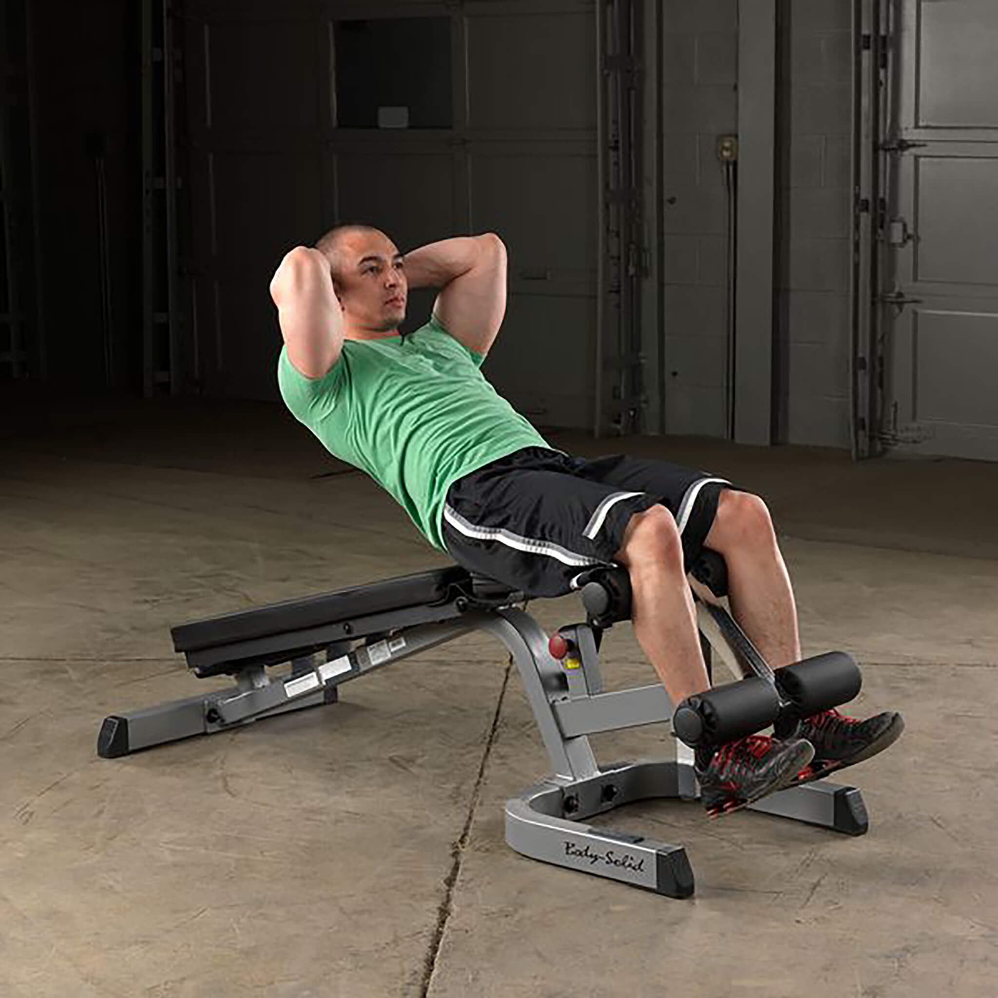 Body Solid GFID71B Heavy Duty Flat Incline Decline Bench — Select