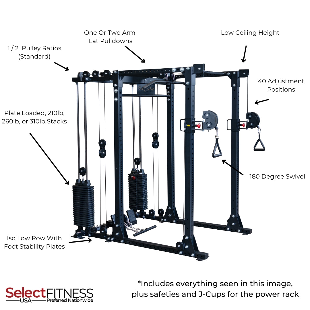 Body Solid Power Rack With Cable System