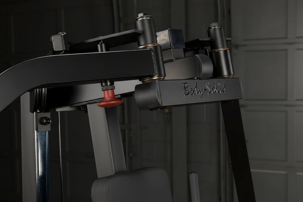 body solid plate loaded pec machine steel frame