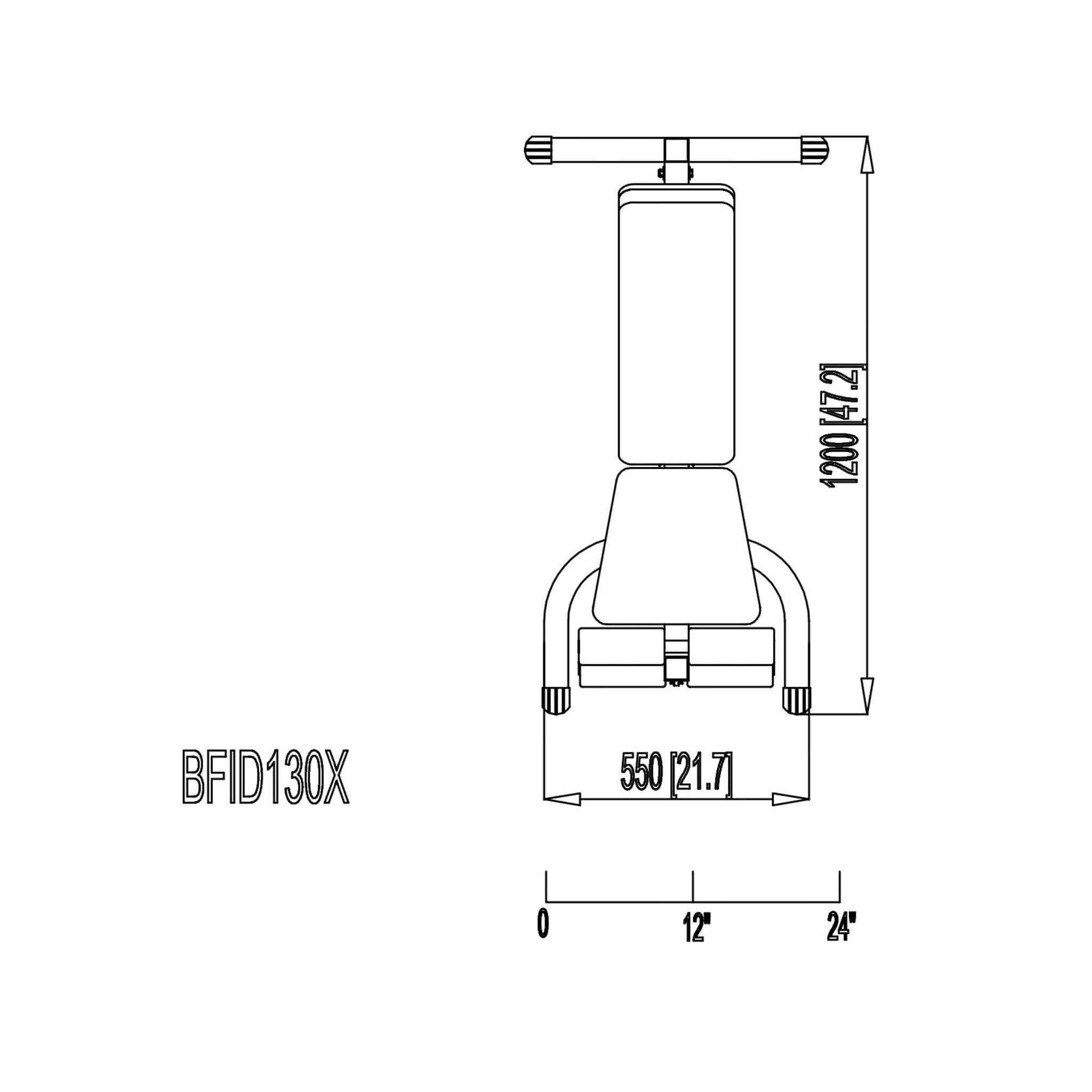 Body Solid Powerline PFID130X Flat Incline Decline Bench — Select