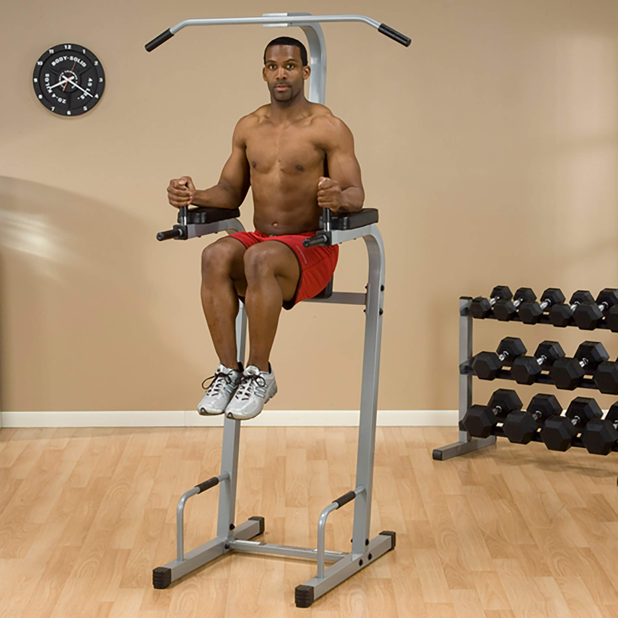 Captain's Chair Hanging Crunch Machine Leg Raises Ultimate