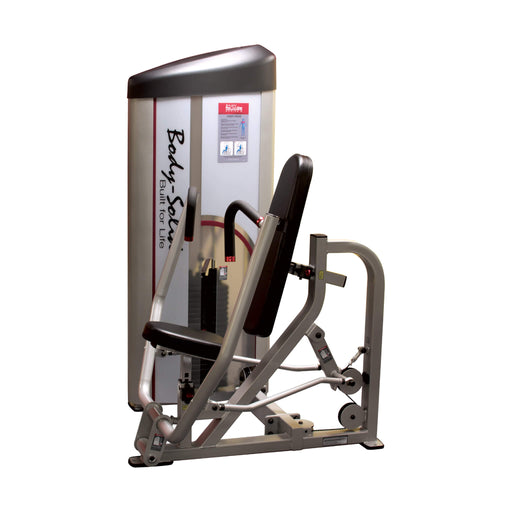 body solid s2cp pro clubline chest press corner view