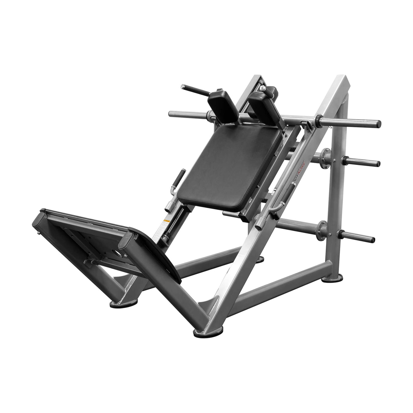 bodykore elite series hack squat cf2175 silver frame