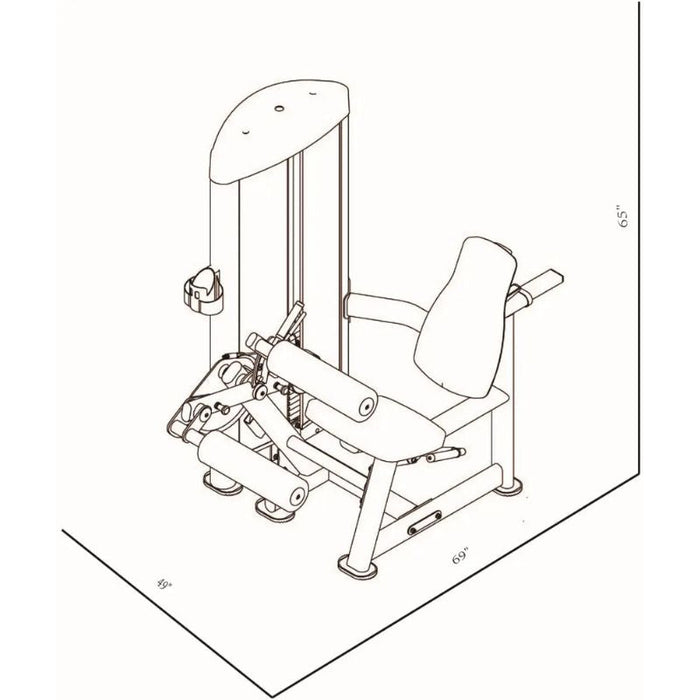 BodyKore Isolation Seated Leg Curl GR607