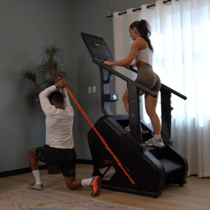 dual workout with stepr pro classic stair climber