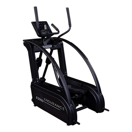 e5000 premium elliptical trainer corner view