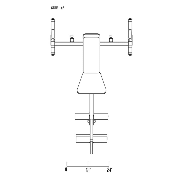 gdib46l power combo olympic bench rack dimensions