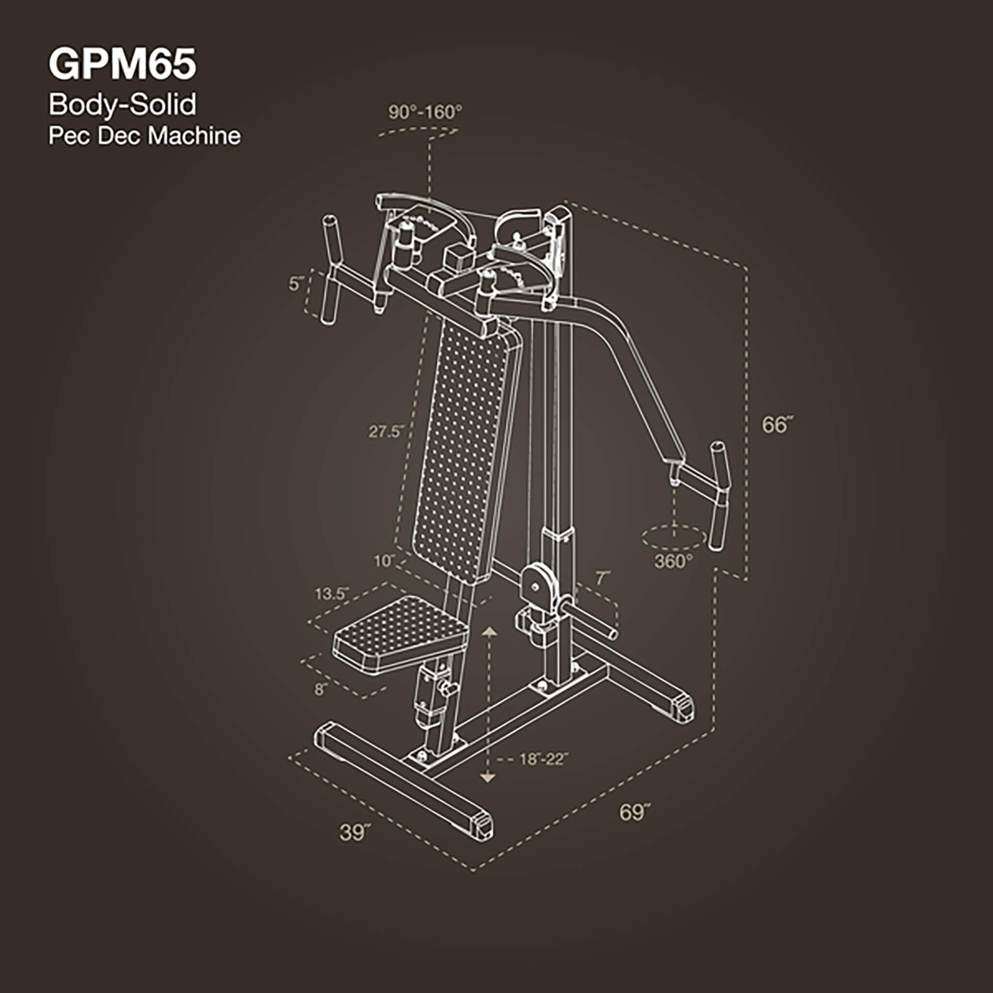 Body Solid GPM65 Plate Loaded Pec Machine | Free Gift Today