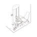 gr631 seated leg calf press dimension