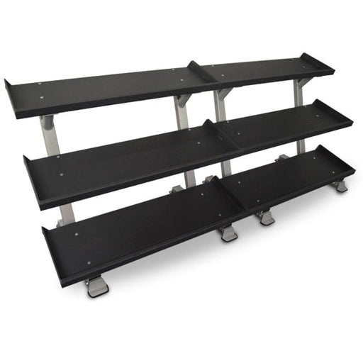 Inflight 3 Tier 108" Mega Dumbbell Rack with Dumbbells