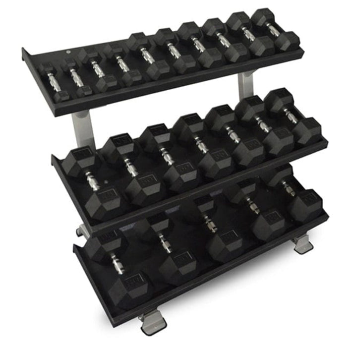 Inflight 3 Tier 54" Tray Style Dumbbell Rack