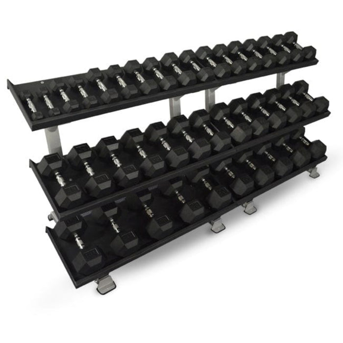 Inflight Fitness Hex Rubber Dumbbell Sets