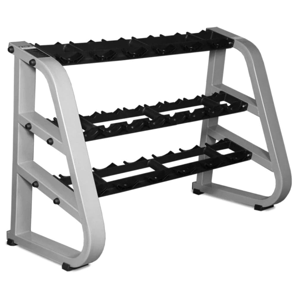 Stretch And Set Rack Intek Strength 3 Tier Dumbbell Rack for 10 Pairs — Select Fitness
