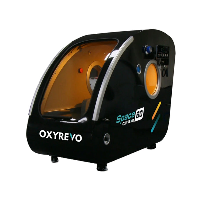 oxyrevo hard shell hyperbaric chamber black side right