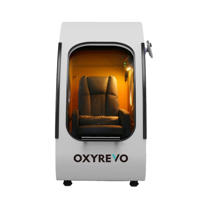 oxyrevo hard shell hyperbaric chamber front view