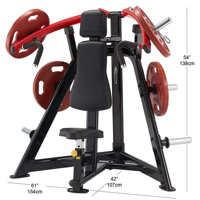 plsp plate loaded shoulder press dimensions