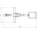 powerline pab21x ab bench top view dimensions