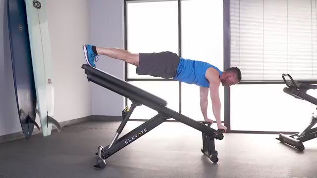 Total Gym ELEVATE Press Push Up Decline On Toes Exercise