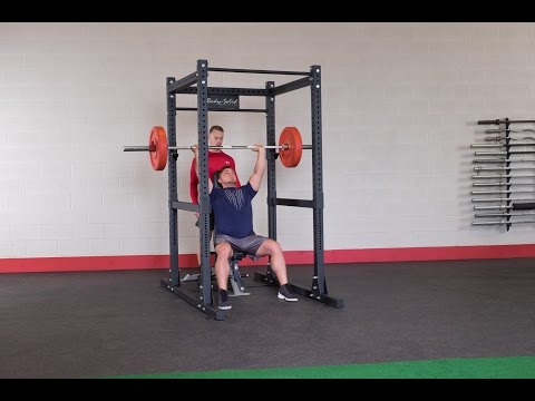 Body Solid Pro Clubline SPR1000DB Commercial Double Power Rack Package