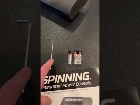 Installing Batteries for the SPINPower® Studio Crank on commercial Spinner® bikes